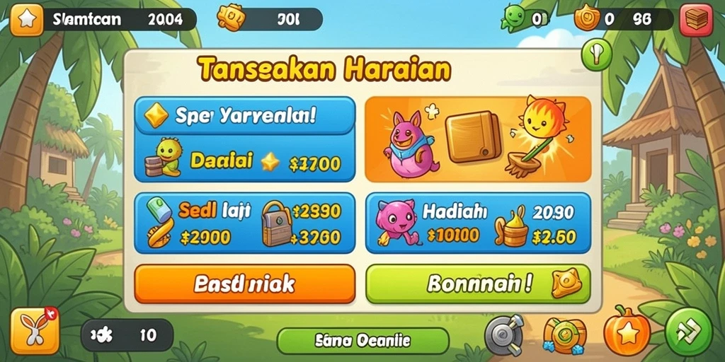 Level baru yang menantang dan penuh petualangan.