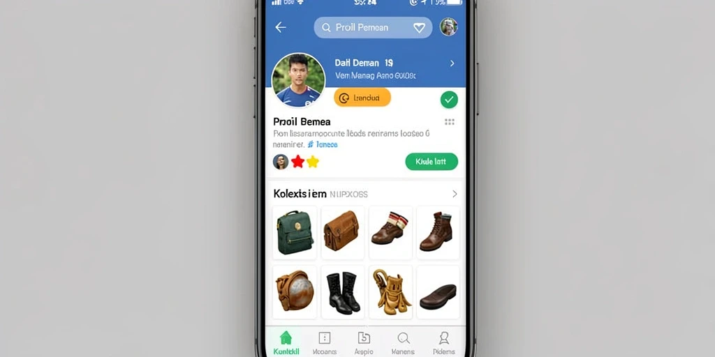 Tangkapan layar tampilan menu dengan opsi yang beragam.