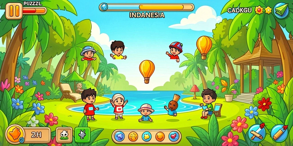 Tangkapan layar memperlihatkan menu kustomisasi karakter.